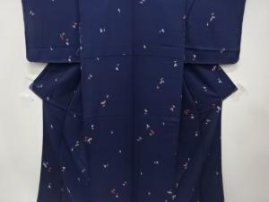 未使用品　花散らし模様　小紋着物